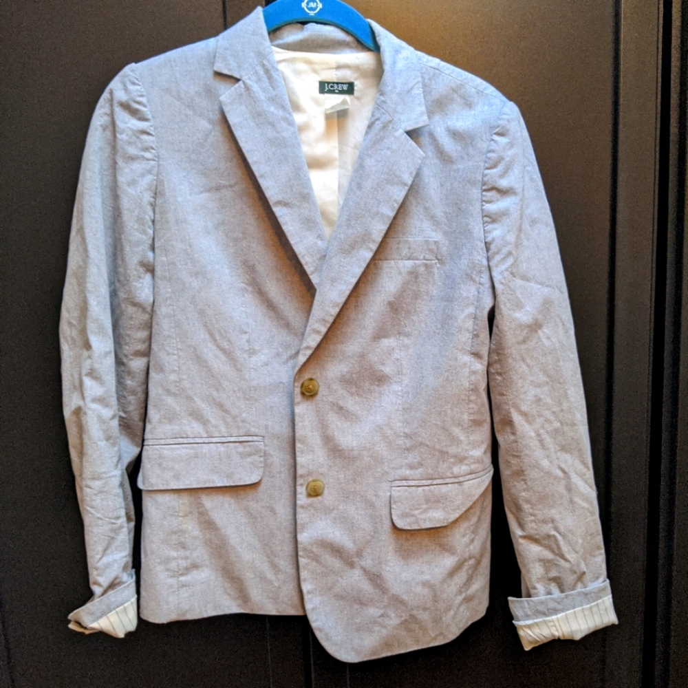 JCrew chambray blazer